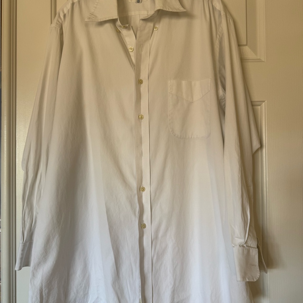 Paul Fredrick White Button Down Shirt